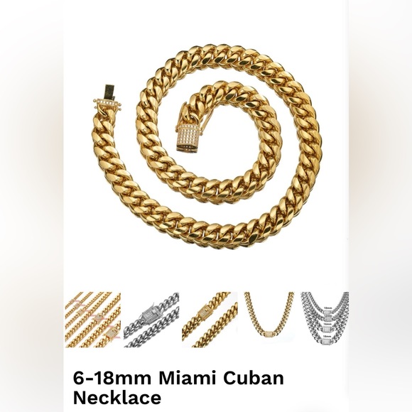 12mm Miami Cuban Necklace - Picture 3 of 3